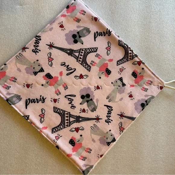 NEW! Handmade Pink Paris-Themed Softy Cloth - Picture 2 of 5